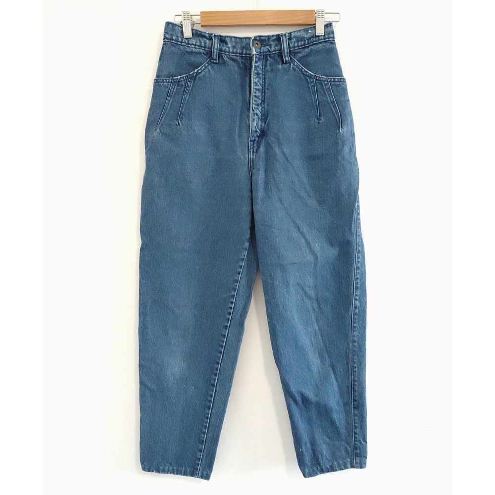 VTG Brittania Jeans Women's 12 Denim Pleated Tapered Retro Indy Girly Sporty Y2K